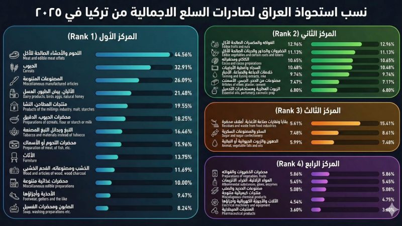 العراق يتربع على عرش مستوردي السلع التركية.. وخبير يحذر