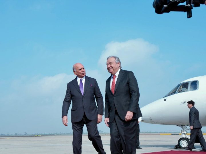 غوتيريش من بغداد: العراق أصبح أكثر تطوراً وأماناً