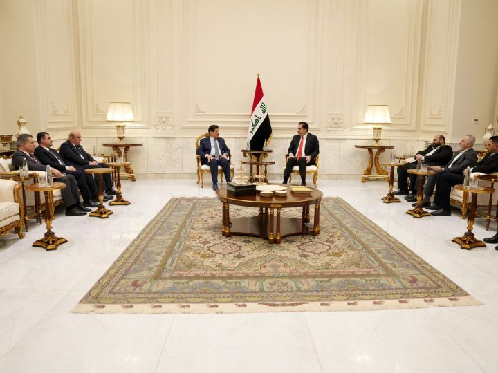 المندلاوي يستقبل وفد الحزب الديمقراطي الكردستاني لبحث تشكيل الحكومة والاستحقاقات الدستورية
