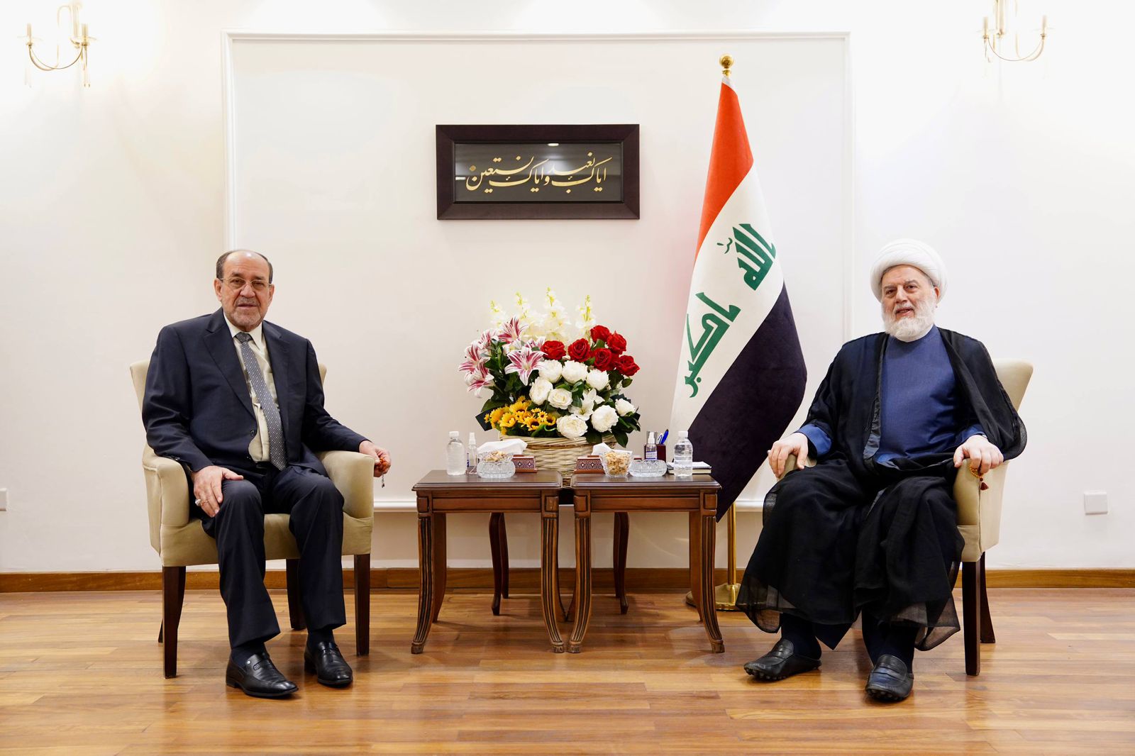 الشيخ حمودي و المالكي يدعوان لحكومة قوية بمستوى التحديات والالتزام بالتوقيت القانوني لتشكيل السلطات