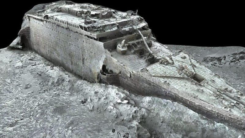 نموذج ثلاثي الأبعاد يكشف تفاصيل غرق سفينة “تيتانيك”