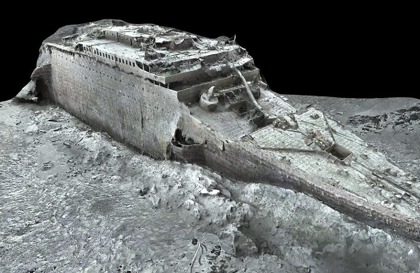 نموذج ثلاثي الأبعاد يكشف تفاصيل غرق سفينة “تيتانيك”