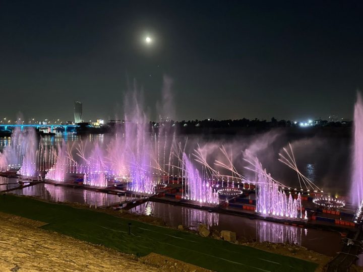 أمين بغداد: إنجاز أول نافورة داخل حوض نهر دجلة