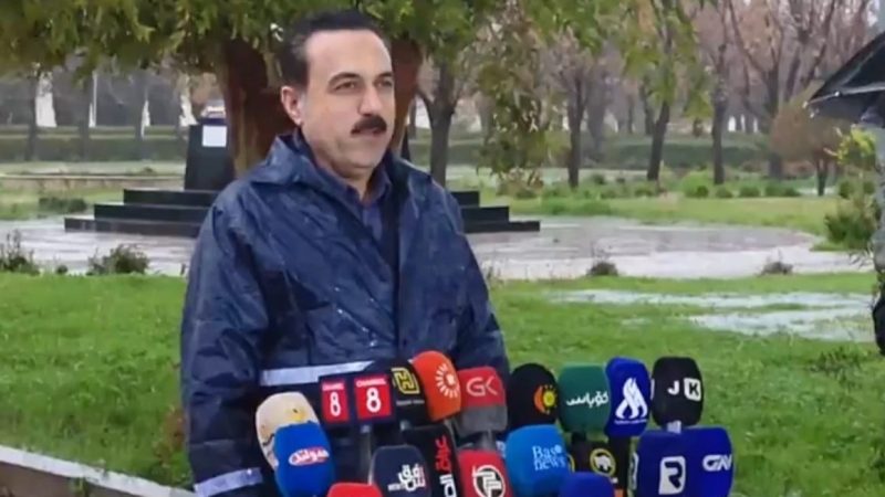 محافظ أربيل يوجه تحذيراً للمواطنين يخص الموجة المطرية