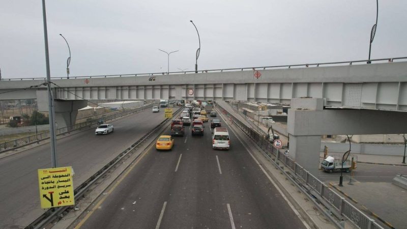 الإعمار: افتتاح المرحلة الثانية من مشروع صيانة جسر بغداد الكبير أمام حركة سير المركبات