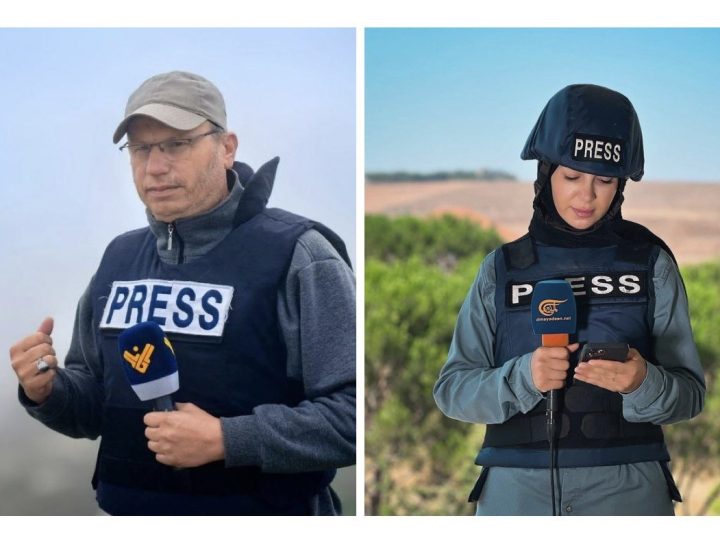 استشهاد صحفيين من قناتي المنار والميادين في قصف اسرائيلي جنوب لبنان