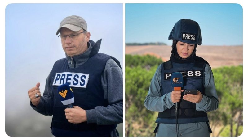 استشهاد صحفيين من قناتي المنار والميادين في قصف اسرائيلي جنوب لبنان