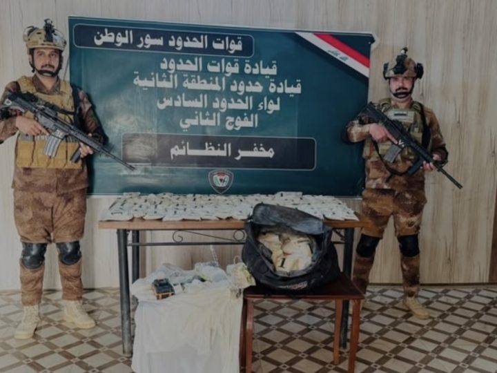 احباط تهريب مخدرات عبر بالونات هوائية تحمل نصف مليون حبة بالأنبار