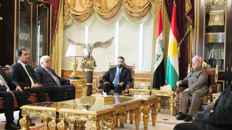 الزيدي ووفد الاطار يدعوان الديمقراطي الكردستاني إلى العودة لبغداد والمشاركة بفعالية وحيوية بمسار تشكيل الحكومة الجديدة