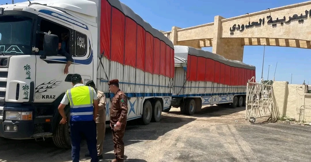 أول ثلاث شحنات تجارية تدخل العراق من سوريا عبر ربيعة