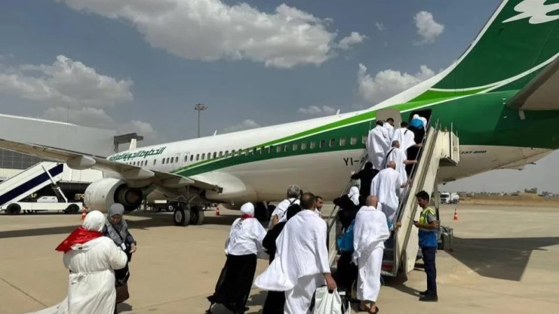 النقل: الاثنين المقبل انطلاق أولى رحلات التفويج العكسي لإعادة الحجاج العراقيين جواً
