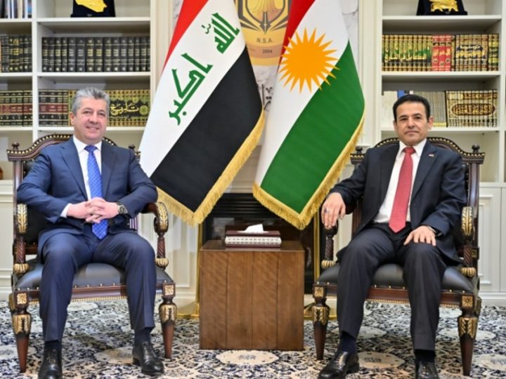 مسرور بارزاني وقاسم الأعرجي يؤكدان دعم الحكومة الاتحادية وحل القضايا العالقة وفق الدستور