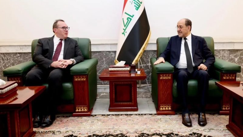 المالكي للقائم بأعمال السفارة الأمريكية: ندعم جهود الدولة بفرض سيادة القانون وحصر السلاح