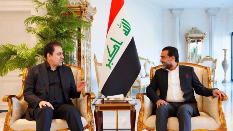 المندلاوي والحلبوسي يؤكدان ضرورة دعم الحكومة وإكمال الكابينة الوزارية.