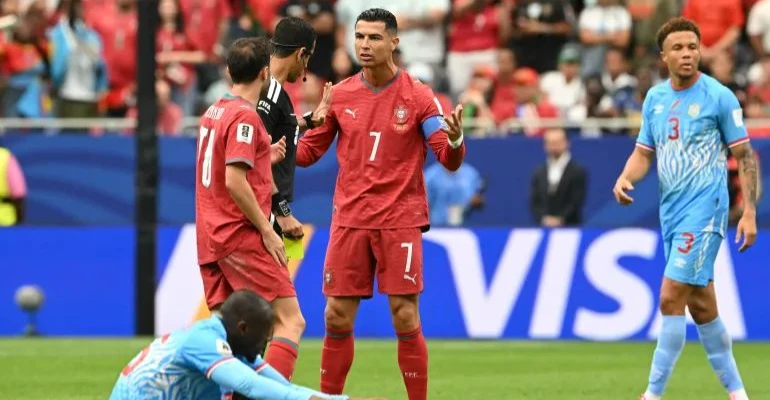 بمشاركة رونالدو.. البرتغال تتعثر أمام الكونغو في المونديال