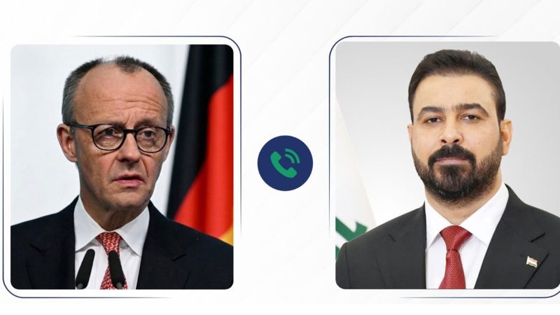 الزيدي يبحث هاتفياً مع المستشار الألماني تعزيز الاستثمار ومقترح تأسيس صندوق صناعي مشترك