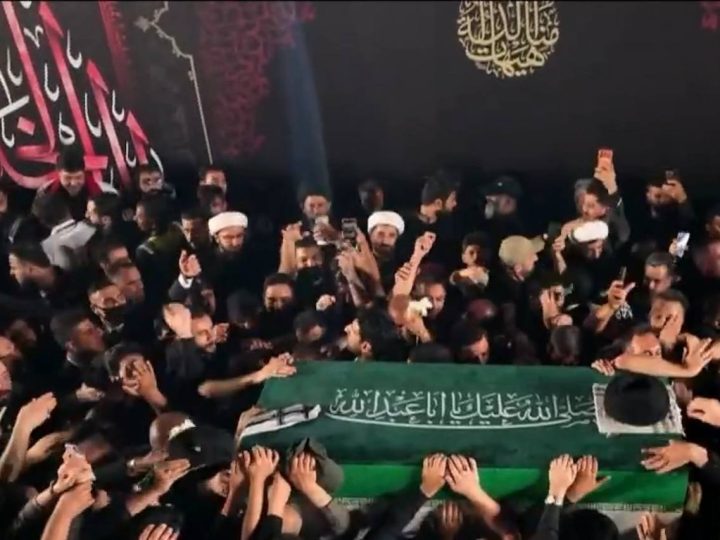 انطلاق مراسم التشييع الرسمي للشهيد السيد علي الخامنئي في النجف الأشرف