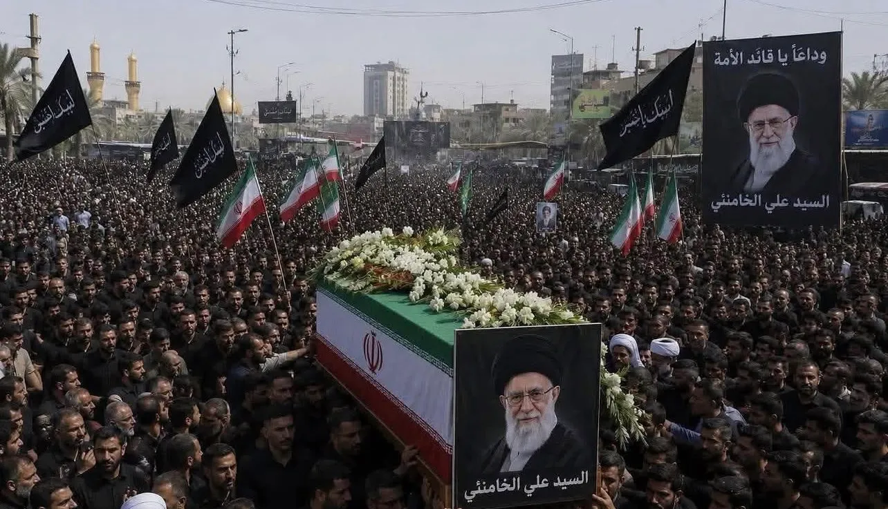 بدء مراسيم التشييع الرسمي الوطني للشهيد السيد علي الخامنئي في طهران