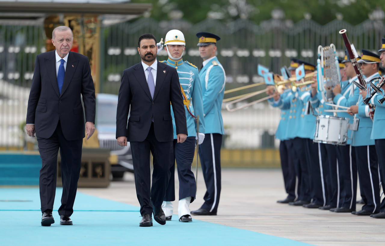 أردوغان يستقبل الزيدي في مراسم رسمية