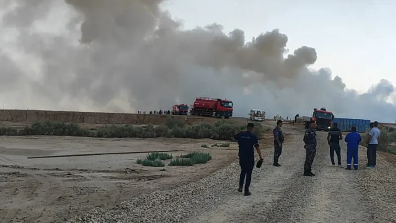 النفط: حريق حقل الأحدب تحت السيطرة ولا تأثير على الإنتاج أو تسرب للغازات السامة