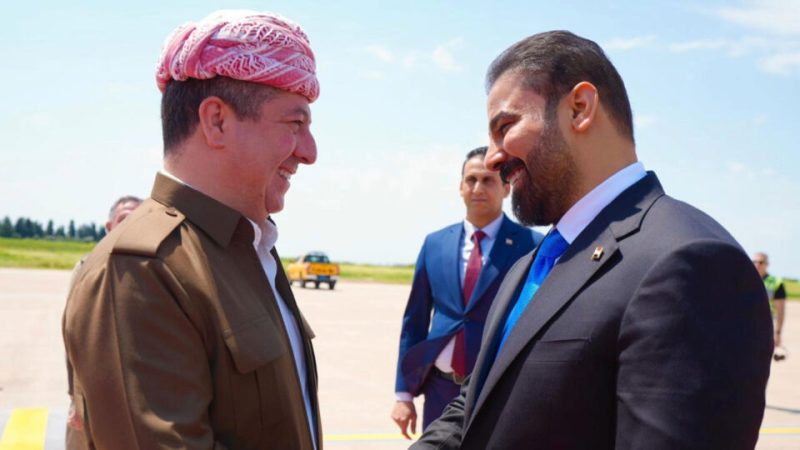 الزيدي في اتصال مع بارزاني: الهجمات على إقليم كردستان مرفوضة وغير مقبولة
