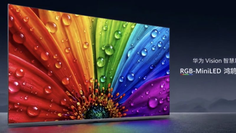 هواوي تطلق أول تلفاز لها بإضاءة خلفية RGB MiniLED