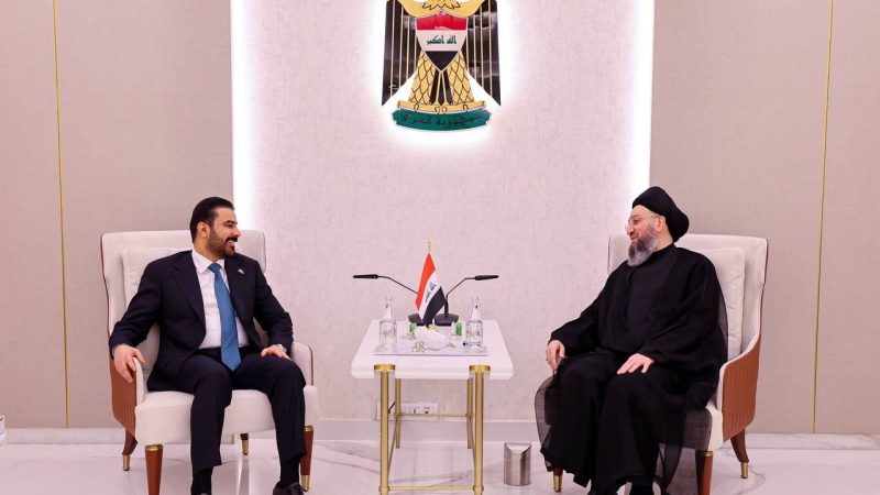 الحكيم يؤكد للزيدي دعمه لجهود مكافحة الفساد وضرورة معالجة الأزمة المالية