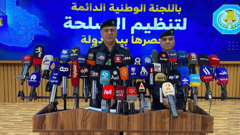 الداخلية: انشأنا بنك معلومات لحصر السلاح وأغلقنا 71 مقراً وهمياً يدعي الصلة بالحشد