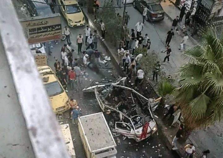 انفجار عبوة ناسفة داخل حافلة في مدينة جرمانا بريف دمشق