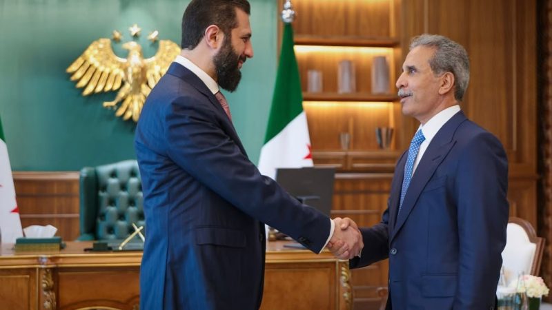 القاضي زيدان يلتقي الشرع في دمشق ويبحثان تعزيز التعاون في المجالين القضائي والقانوني