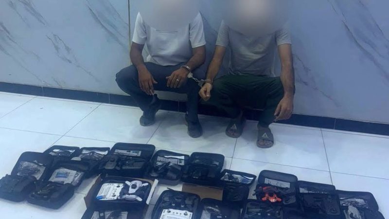 شرطة الرصافة تضبط 15 طائرة درون بحوزة متهمين اثنين