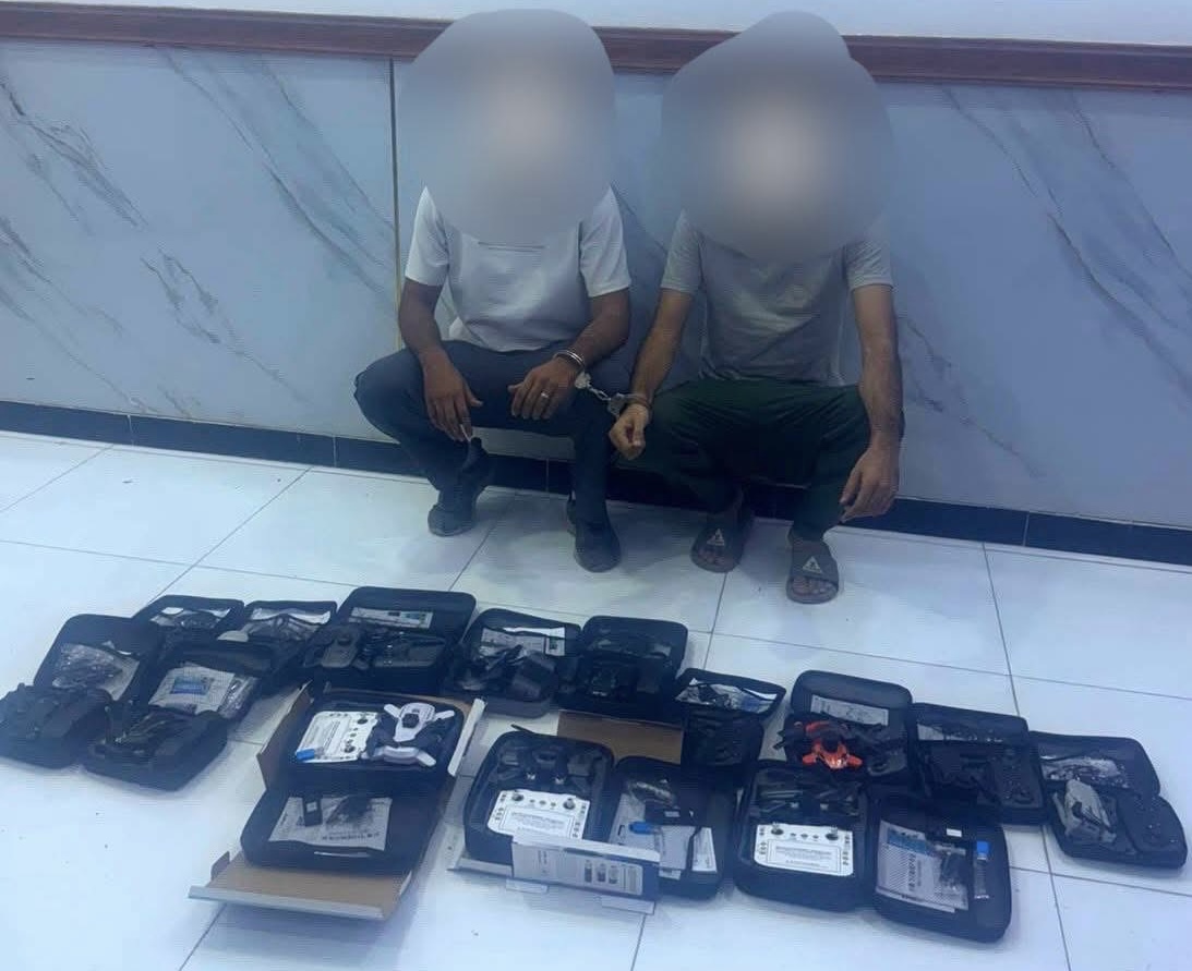 شرطة الرصافة تضبط 15 طائرة درون بحوزة متهمين اثنين